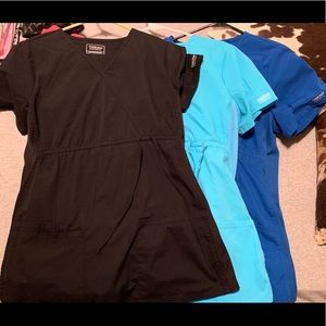 Cherokee workwear maternity scrubs x3 tops only